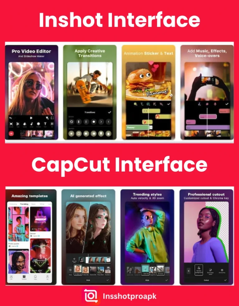 inshot vs capcut interface