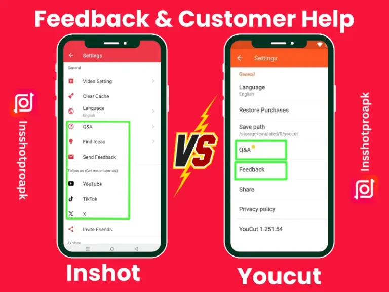 Inshot and Youcut Customer Support