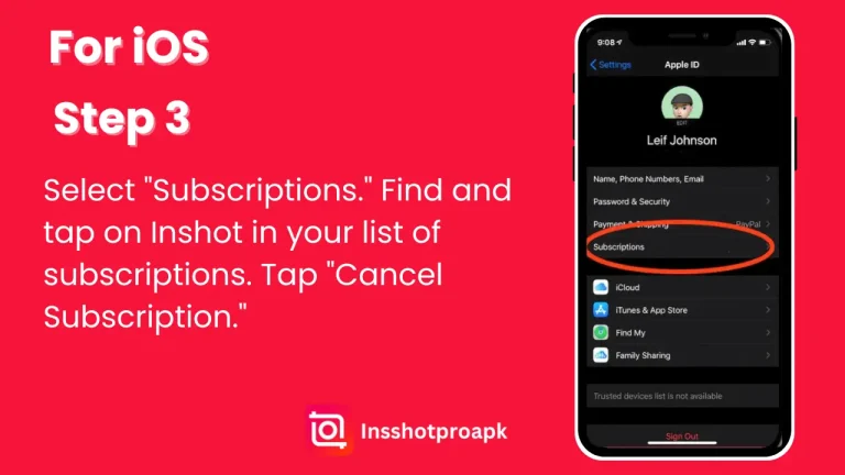How to Cancel Inshot Pro Subscription on iPhone?