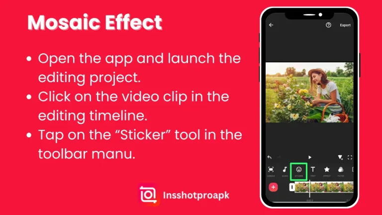Mosaic effect in inshot