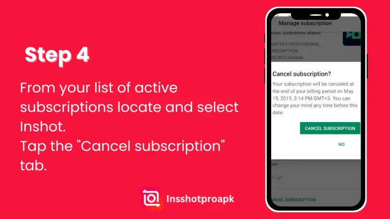 Hoe to cancel inshot mod apk subscription?